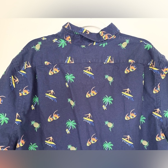 Ralph Lauren Men’s XXL Surfer Print Oxford Untucked Fit Shirt - Picture 8 of 9